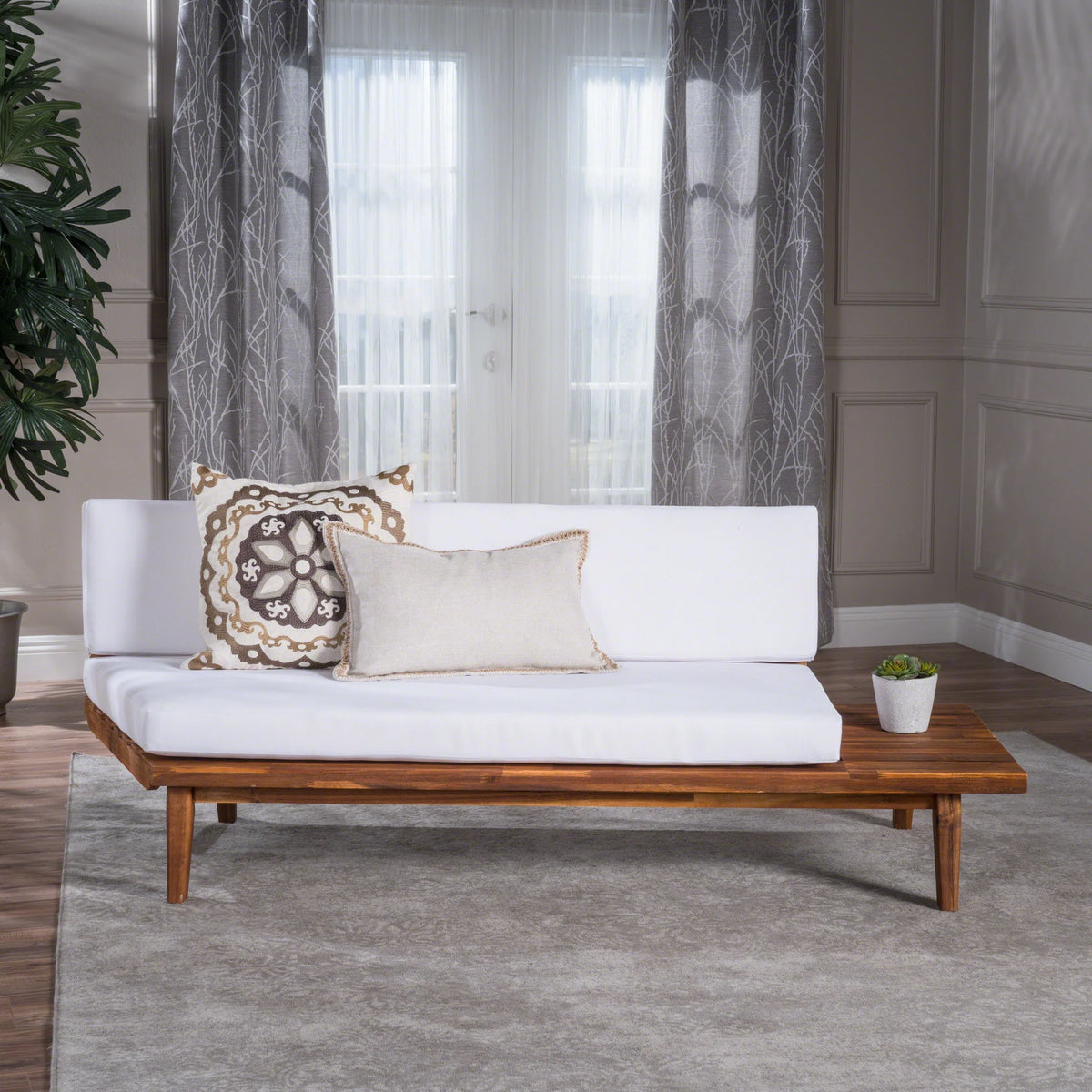 Acacia Wood Right Sided Sofa D848