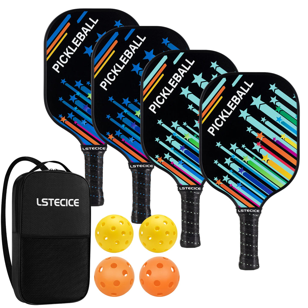 Pickleball Paddle Set of 4 with Black Bag V548774