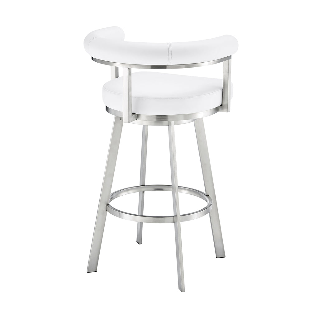 Black/Chrome Swivel Bar Stool K225008