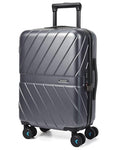 Black 20 inch Polycarbonate Hardside Carry On Luggage H330805