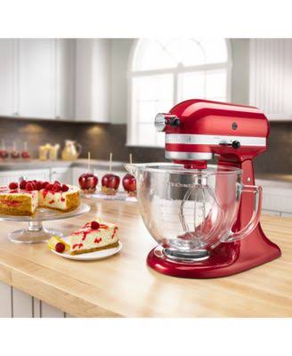 Electric Blue 5 Quart Stand Mixer with Glass Bowl L145