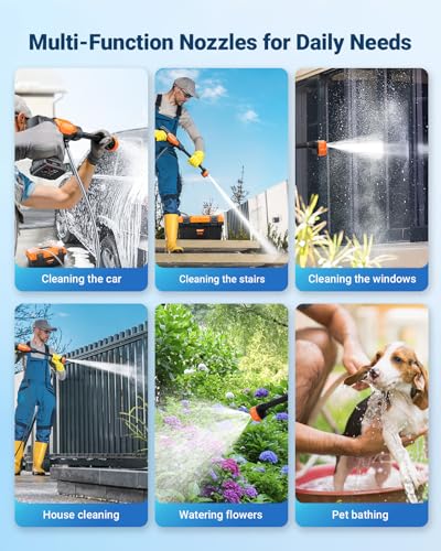 Cordless Pressure Washer with Rechargeable 3.0Ah Batteries W991