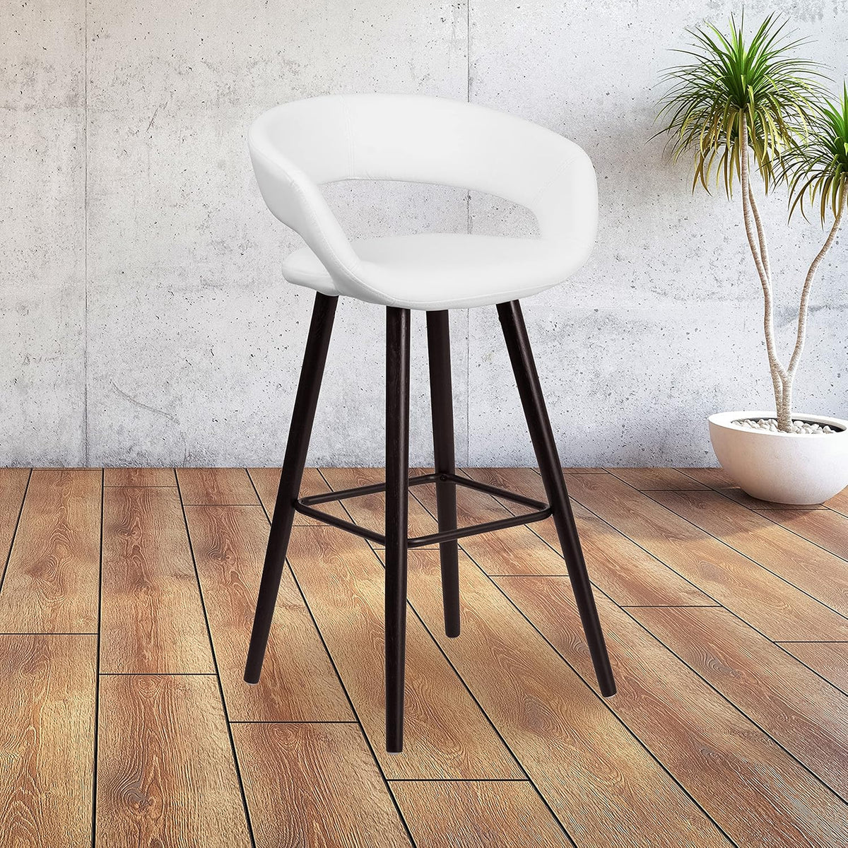 Cappuccino Wood Barstool U637835