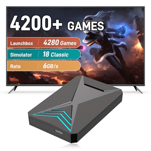 2T Retro Game Console Hard Drive with 18 Emulator Console D83163
