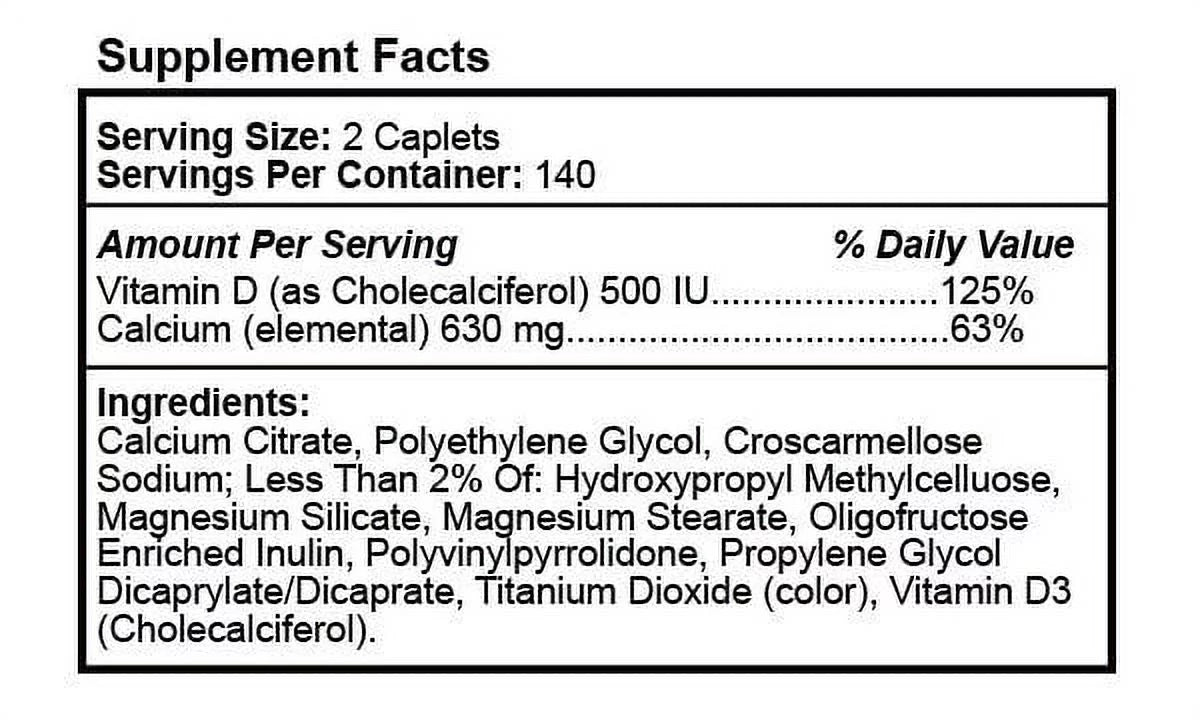 280 ct. Calcium Plus D3 N931