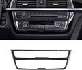 Black Carbon Fiber Center Console CD Panel Trim O944