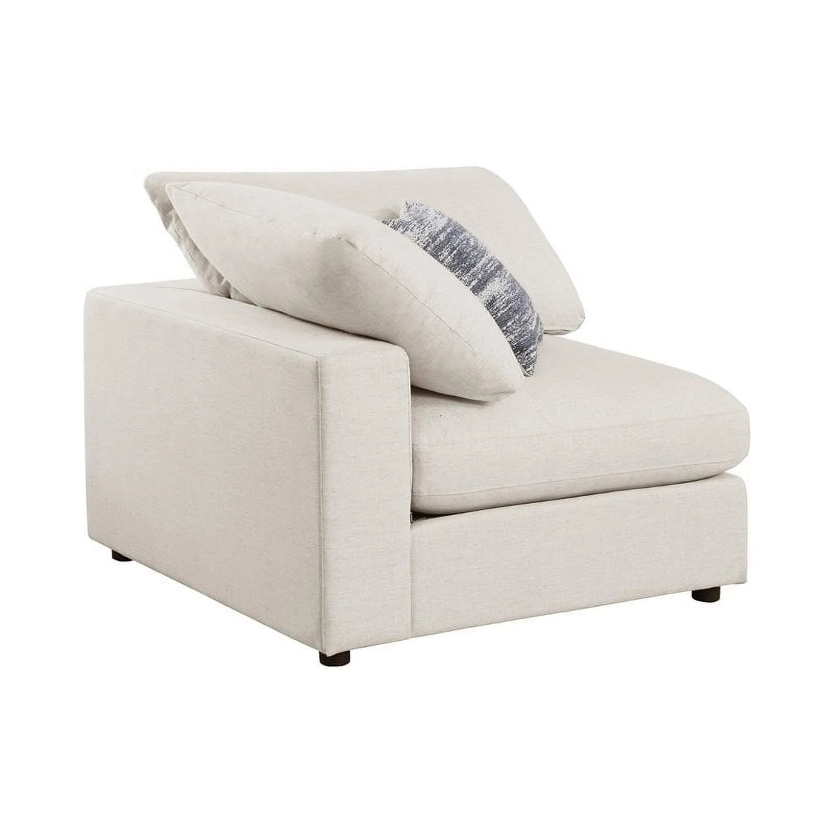 4-piece Beige Upholstered Modular Sectional C56098
