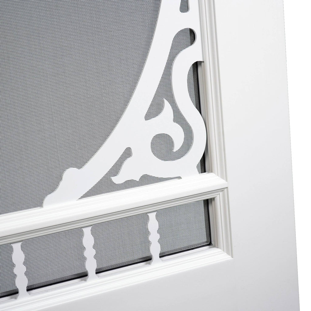 Rigid Vinyl PVC Slab Screen Door E1284