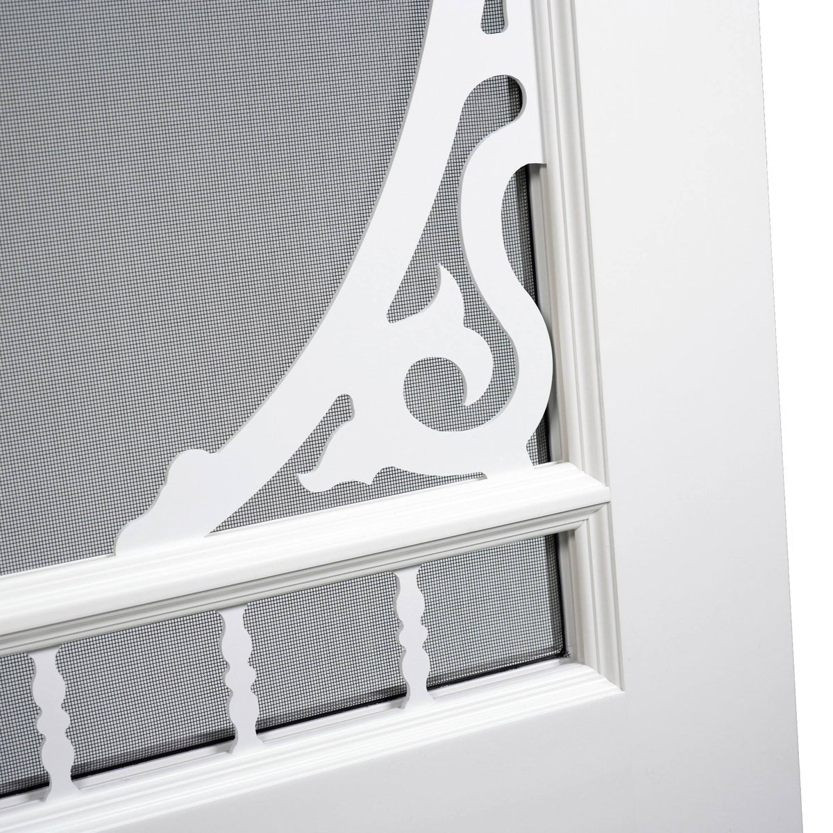 Rigid Vinyl PVC Slab Screen Door E1284