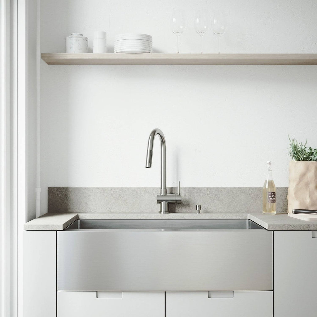 36-Inch Stainless Steel Kitchen Sink and Faucet Set E452