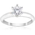 3/4ct Solitaire Diamond 14K White Gold Engagement Ring U4498