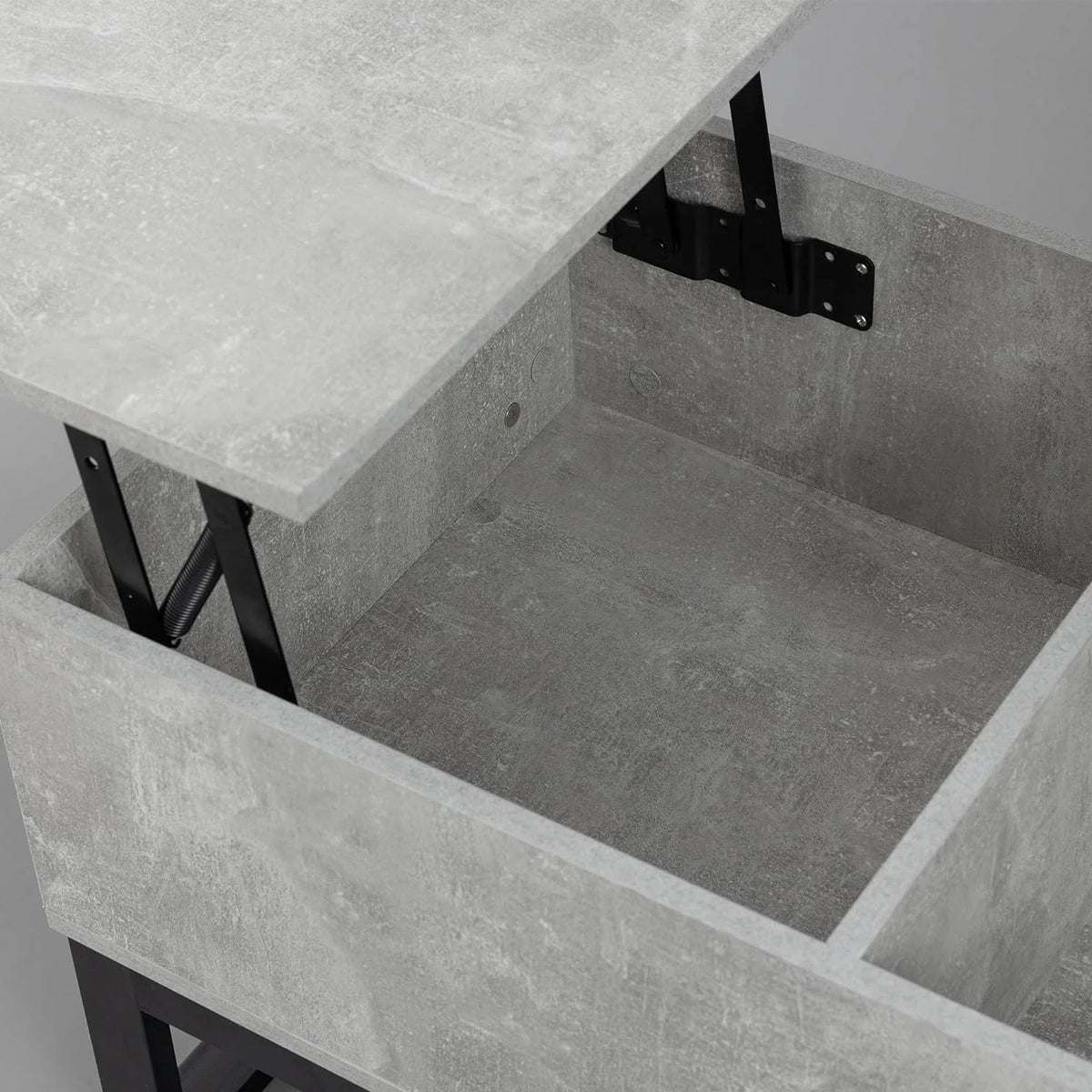 Gray Lift Top Coffee Table with Hidden Compartment T674797