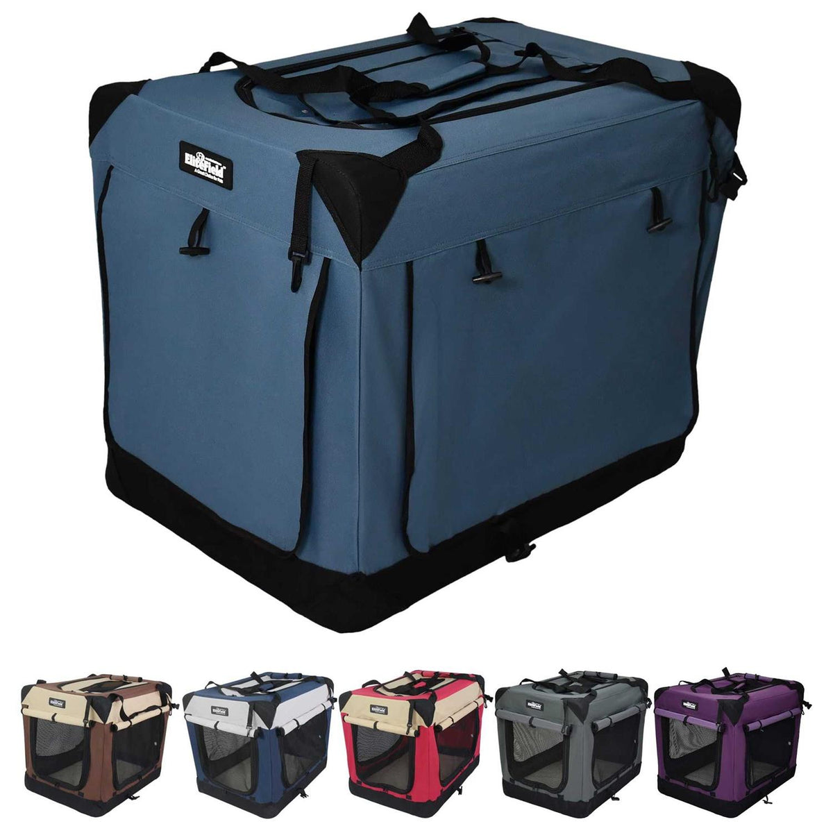 3-Door Folding Soft Dog Crate J616226