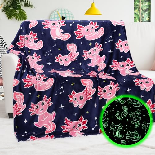 Glow in The Dark Shark Blanket 50x60 inch D2009
