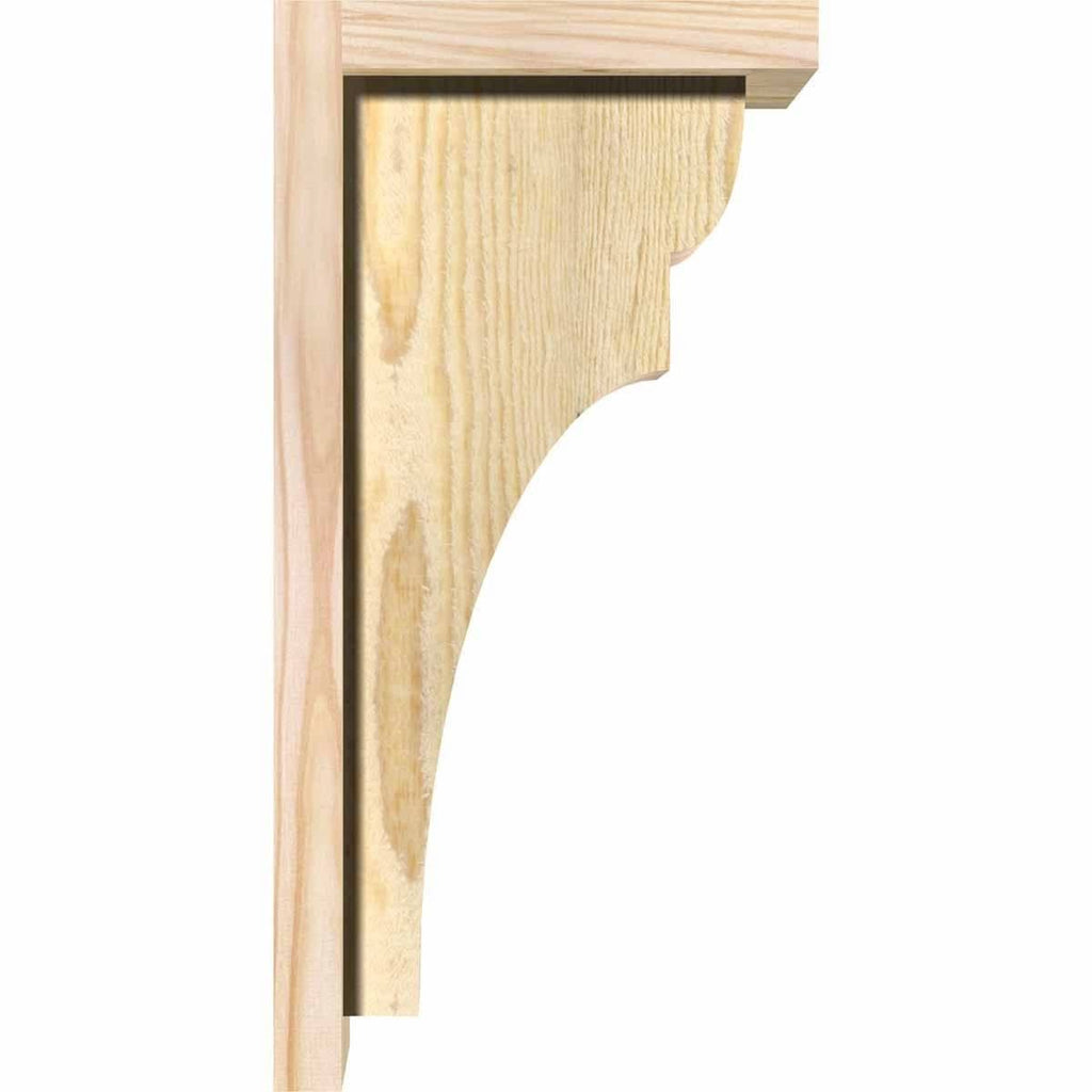 Yorktown Rough Sawn Corbel with Backplate, Douglas Fir Z693891