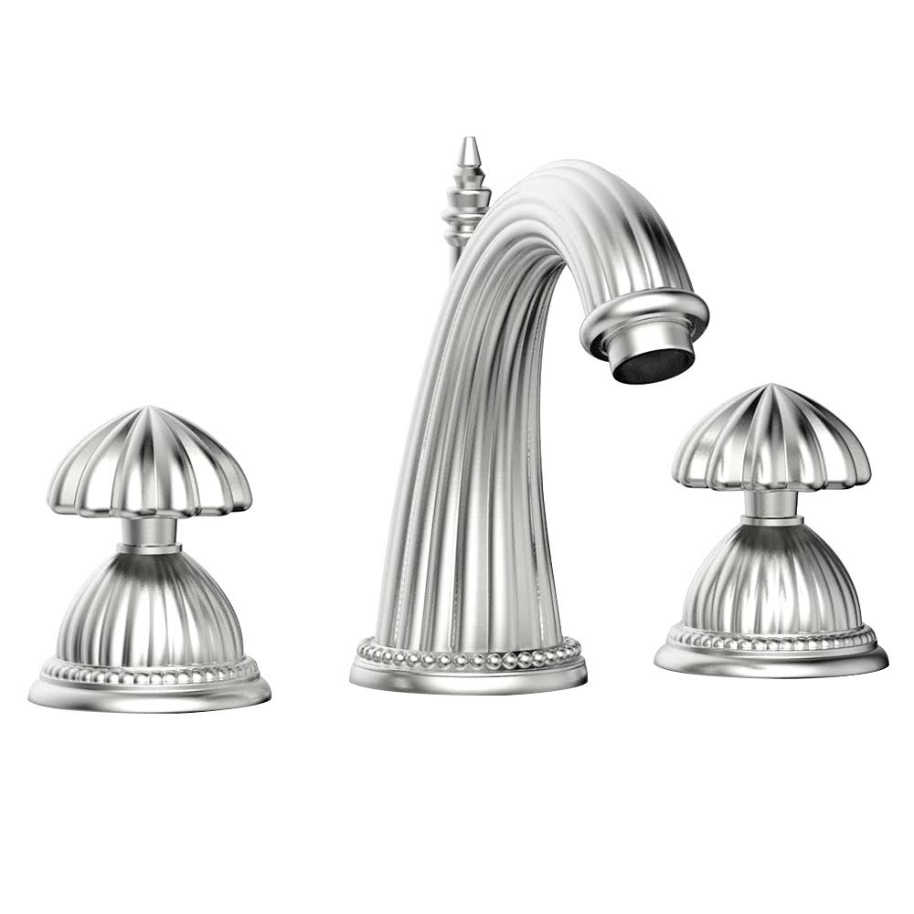 7 5/8x22 Double Round Handle Widespread Bathroom Sink Faucet P7516