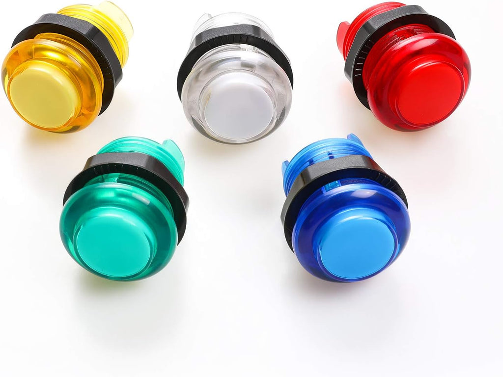2X Zero Delay LED USB Encoder + 20x 28MM LED Arcade Buttons + 2X Joystick S624163