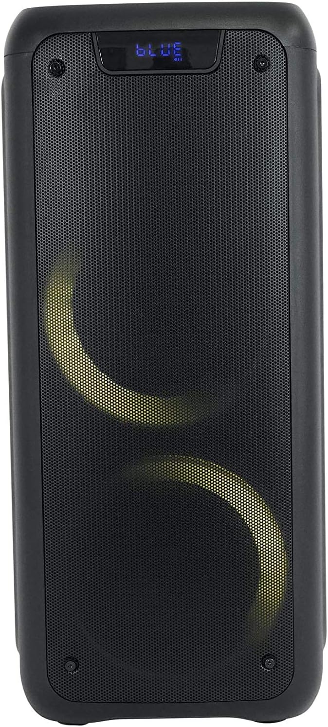 Dual 6.5" Portable Bluetooth Speaker with Sound Activated Lights J192031