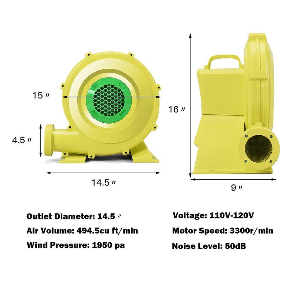 735 Watt 1.0HP Air Blower Pump Fan V714939