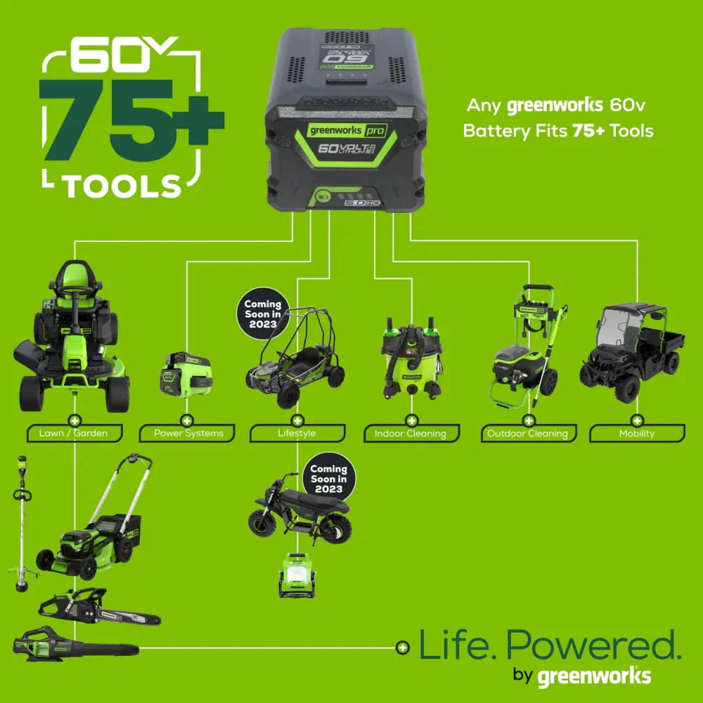 60V 21 Cordless Brushless Lawn Mower with Battery & Charger C333758