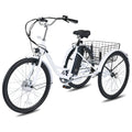 White 250W Electric Tricycle with 36V 13Ah Battery M8844