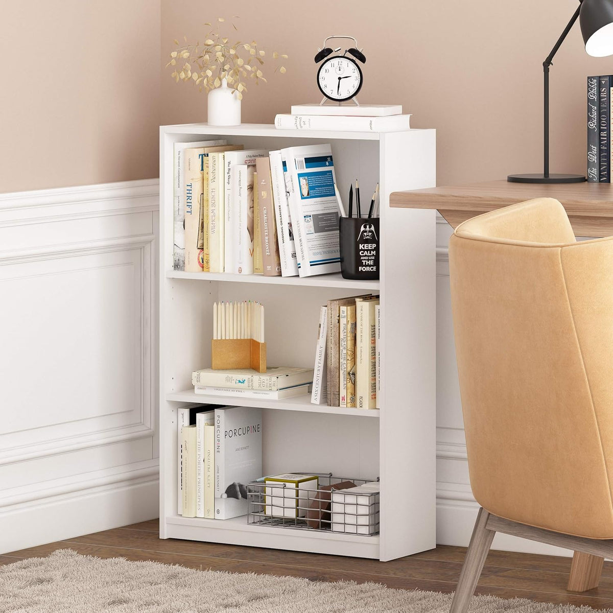 Black 5-Shelf Bookcase P65567
