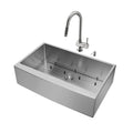 36-Inch Stainless Steel Kitchen Sink and Faucet Set E452