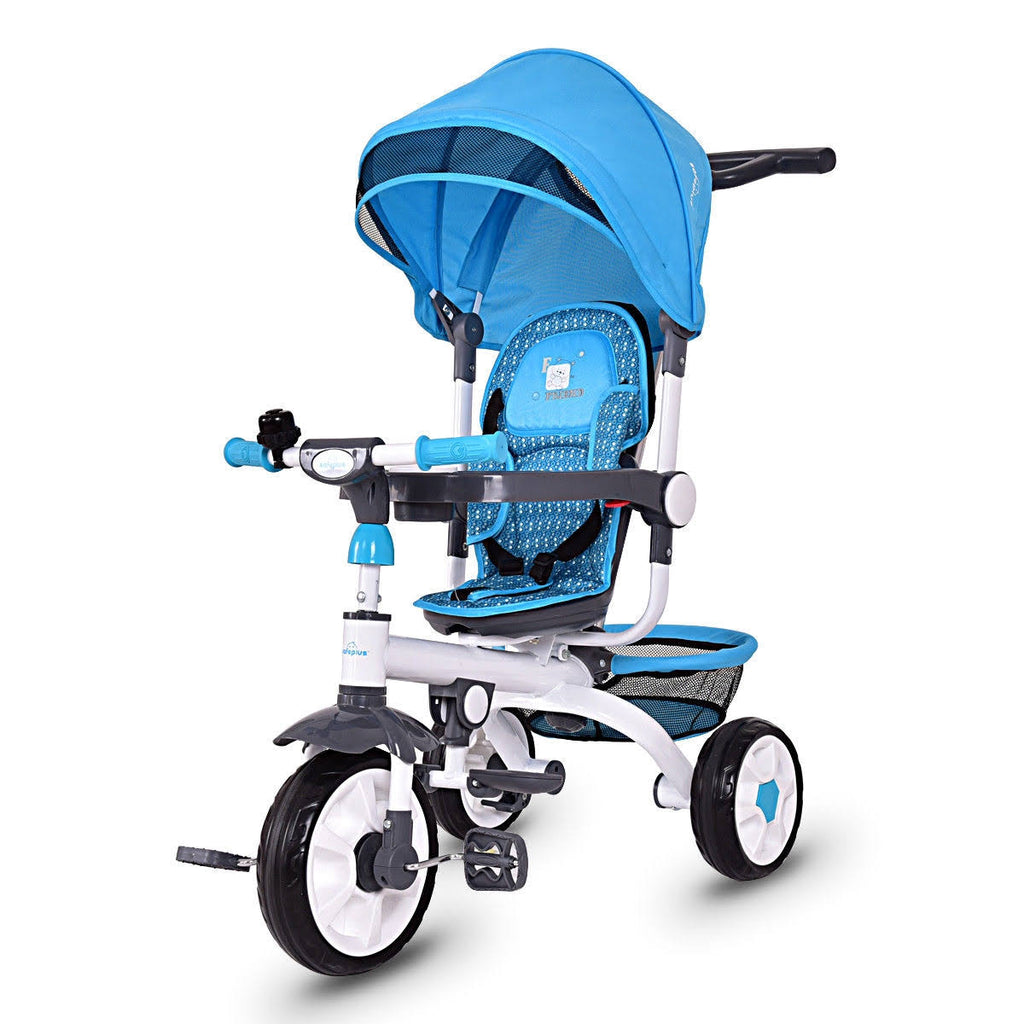 4-in-1 Detachable Baby Stroller Tricycle with Canopy K387228