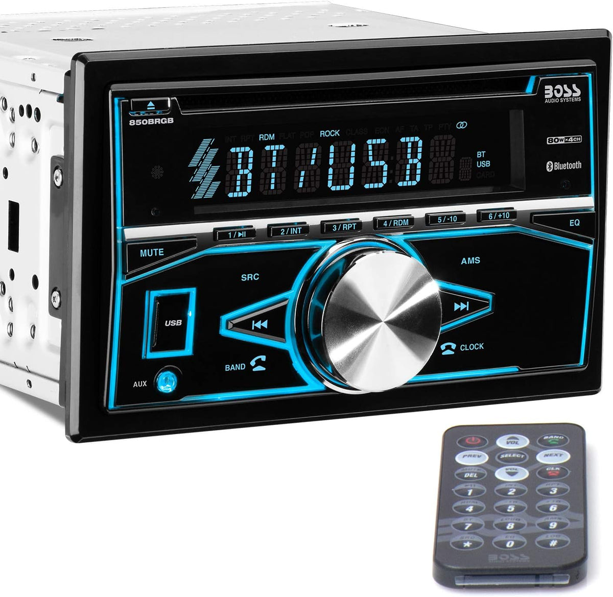 Single Din Bluetooth Car Stereo with CD/MP3/USB/AUX Input H239