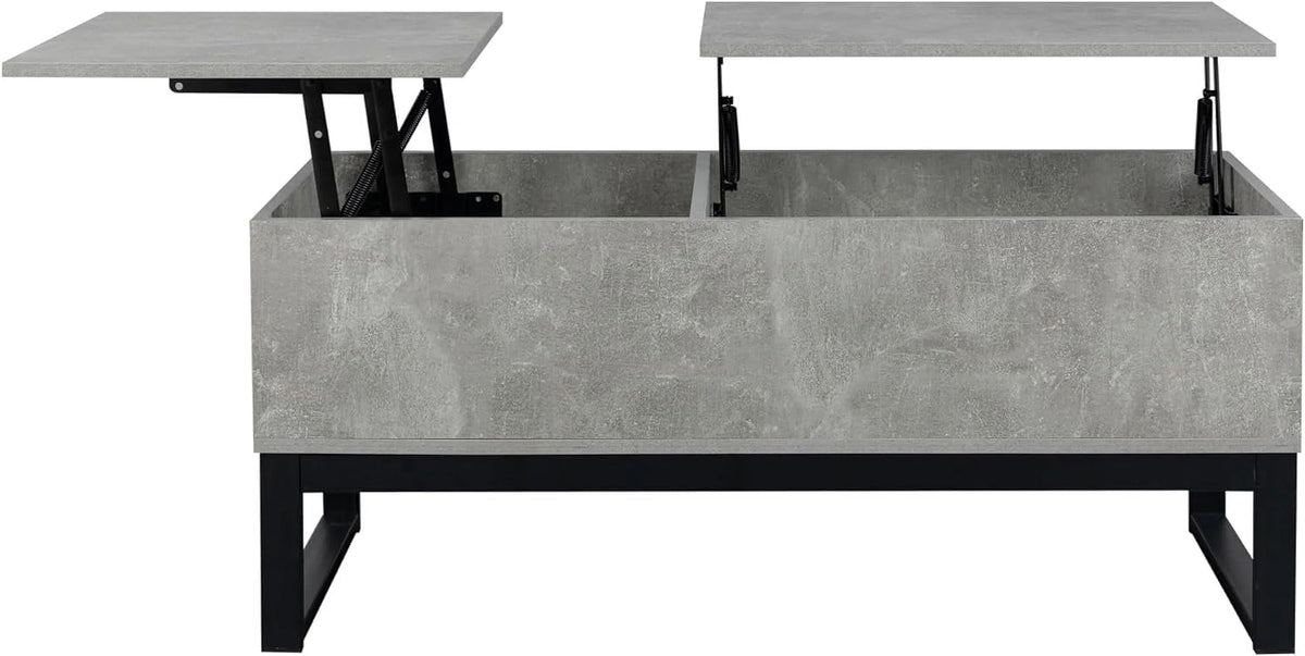 Gray Lift Top Coffee Table with Hidden Compartment T674797