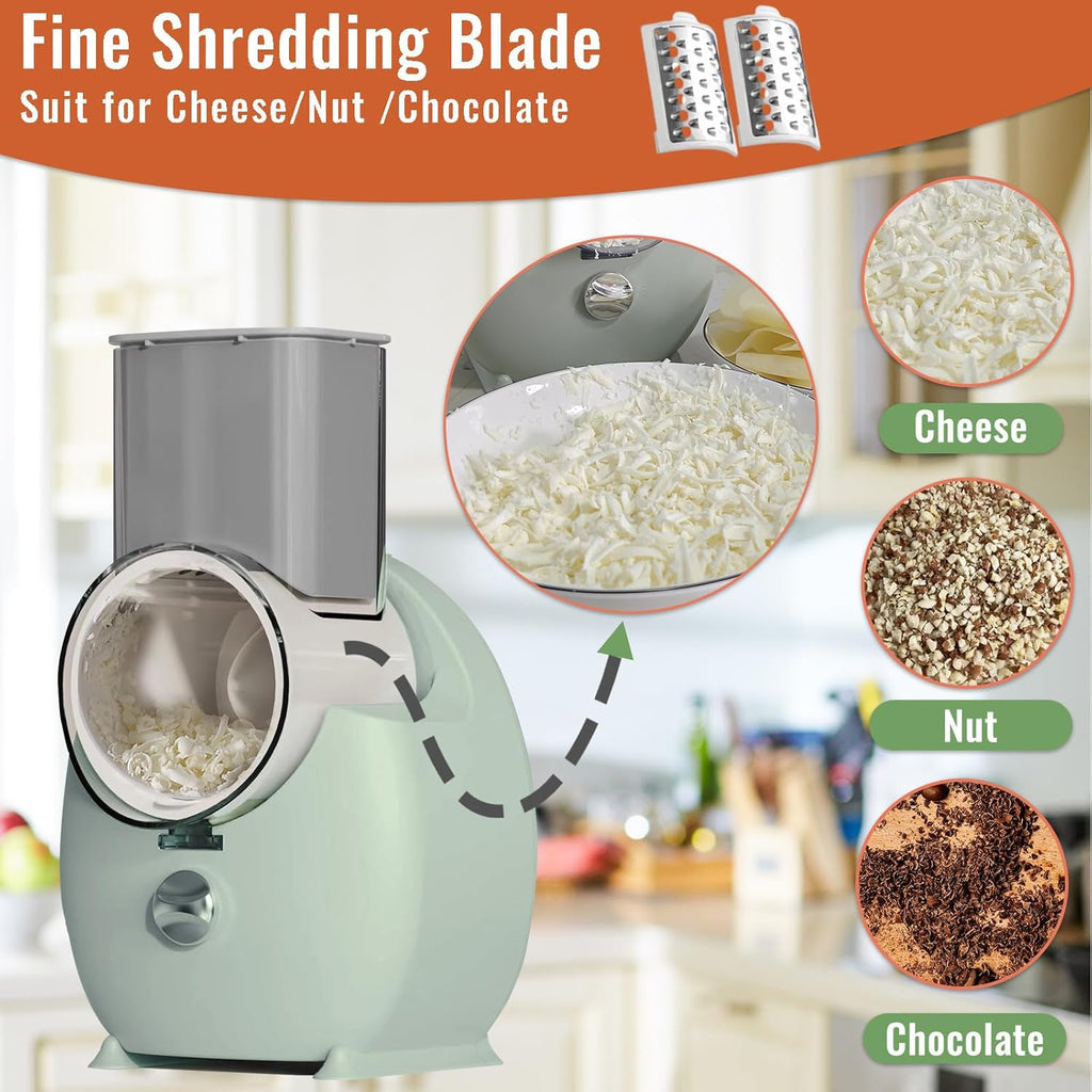 Electric Cheese Grater with 3 Changeable Blades F357095