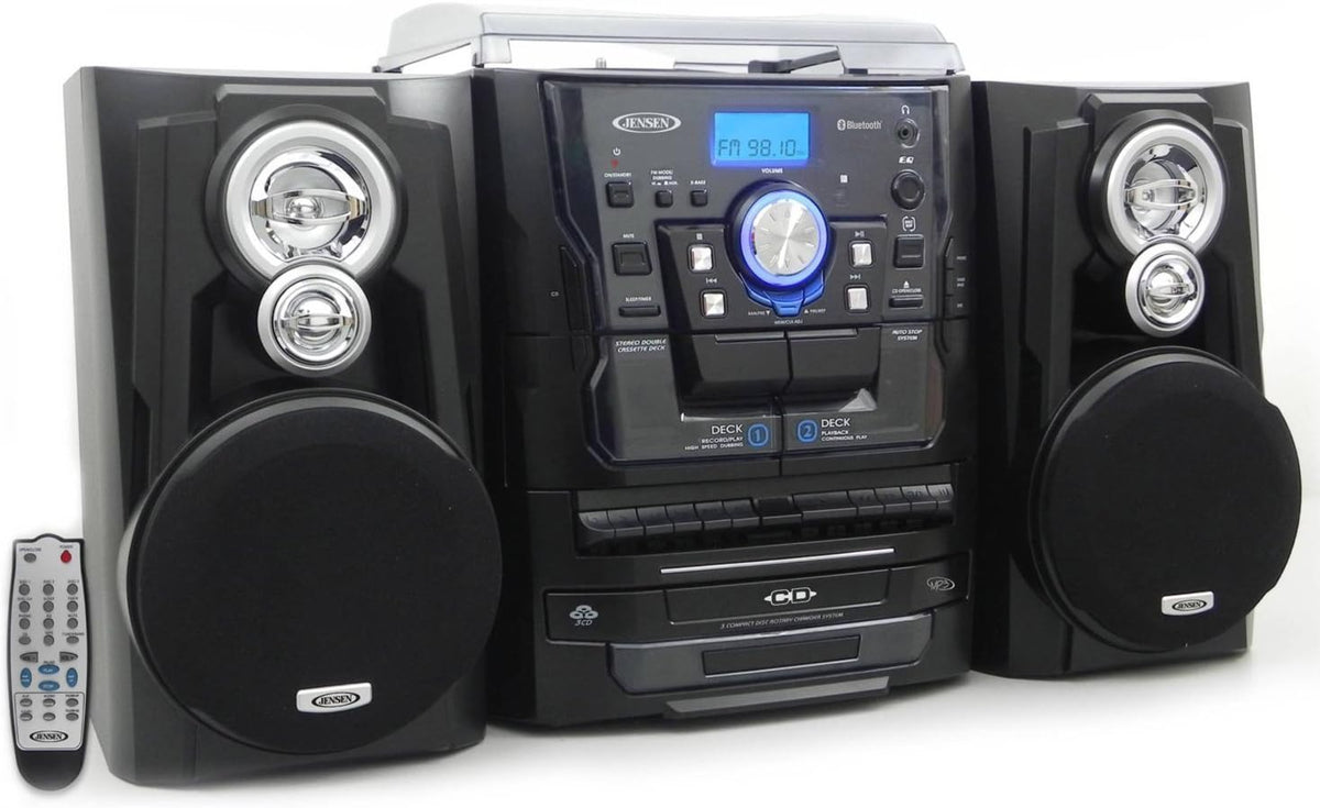 CD Player Turntable AM/FM Radio Cassette Player Stereo System V247109