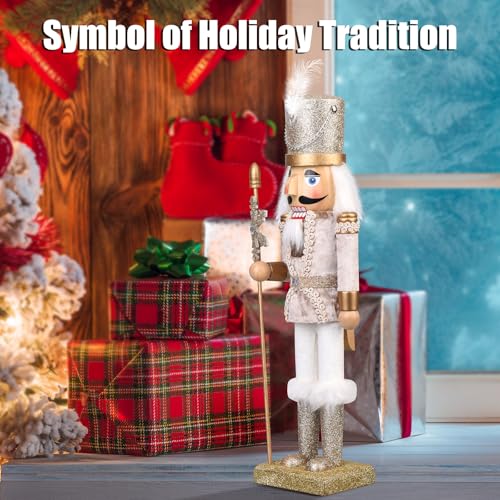 15 Inch Wooden Nutcracker Figure (Gold) L49691