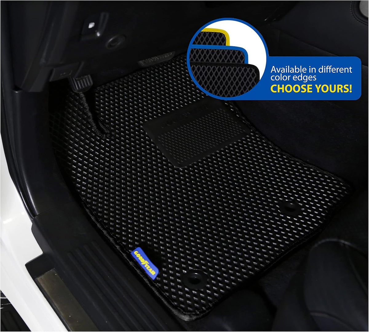 Black 5 Pc All-Weather Car Floor Liners Q44199