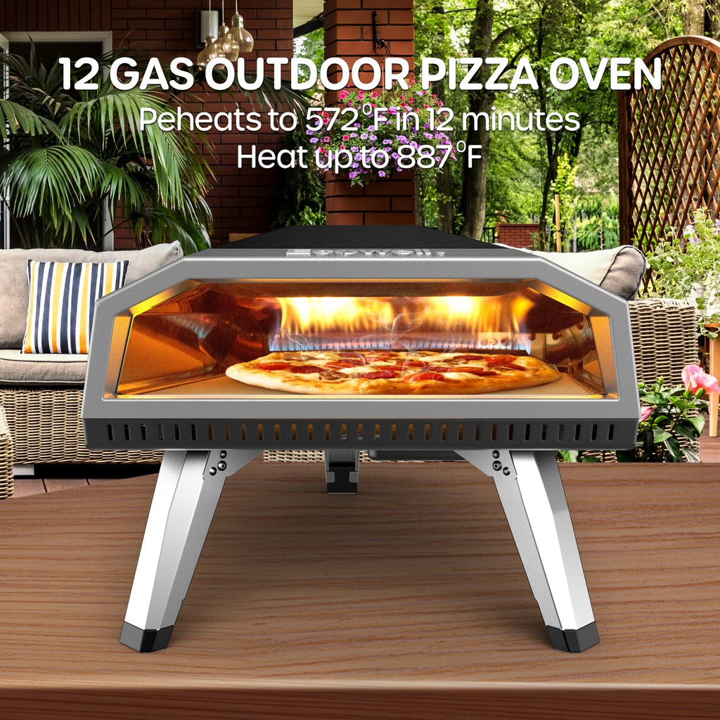 12” Gas Outdoor Pizza Oven and Accessories B8421
