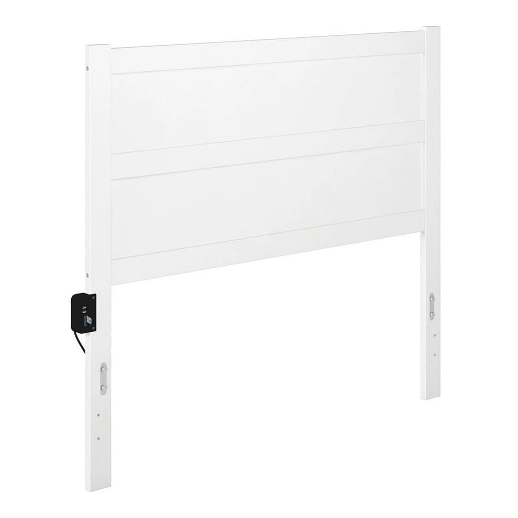 White Wood Full Headboard N9505
