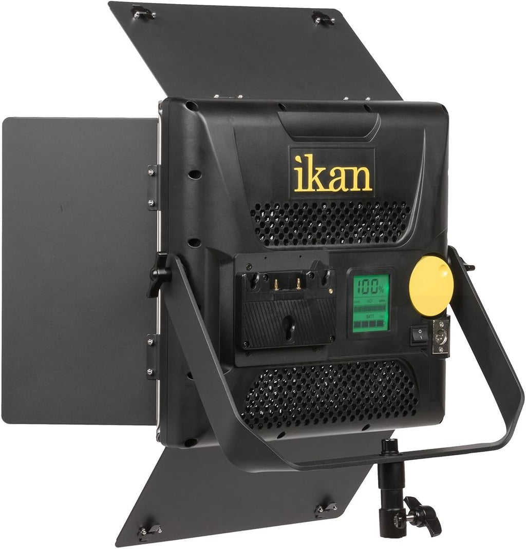 Bi-Color Soft Panel LED Lighting Kit with Barn Doors, Stands and Case I8750
