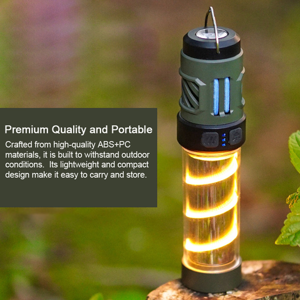 Tent Lamp with Mosquito Tent, 5 Modes, Portable LED Tent Lamp O544