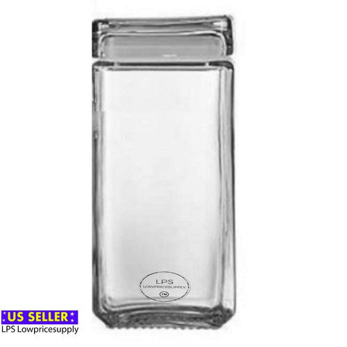 1.5 Quart Clear Glass Storage Jar Set of 4 A4963