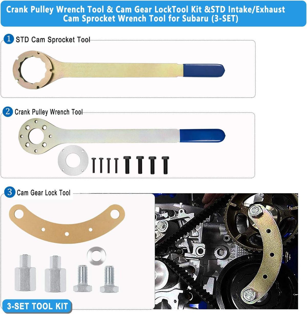 Intake/Exhaust Cam Sprocket Tool Pack of 2 H937859