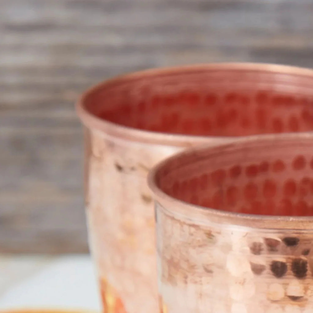 Hand Hammered Copper Tumbler Nesting Set D432960