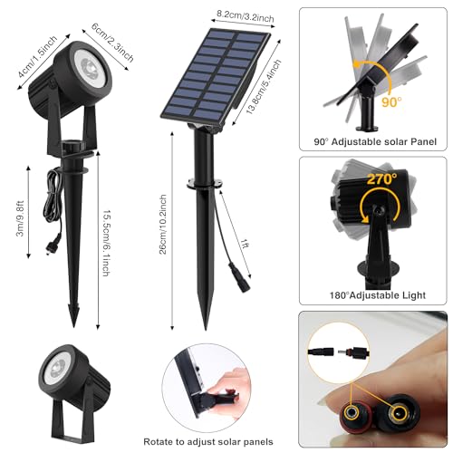 Cold White Solar Spot Lights IP65 Waterproof Landscape Light L353