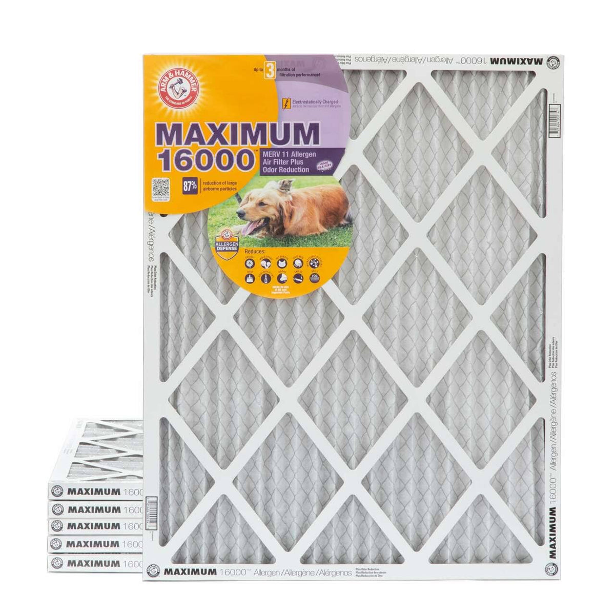 14x20x1 MERV 11 Carbon Air Filter 6 Pack R345422