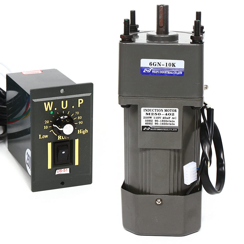 250W Electric Single-Phase Reversible Geared Motor 110V Q554