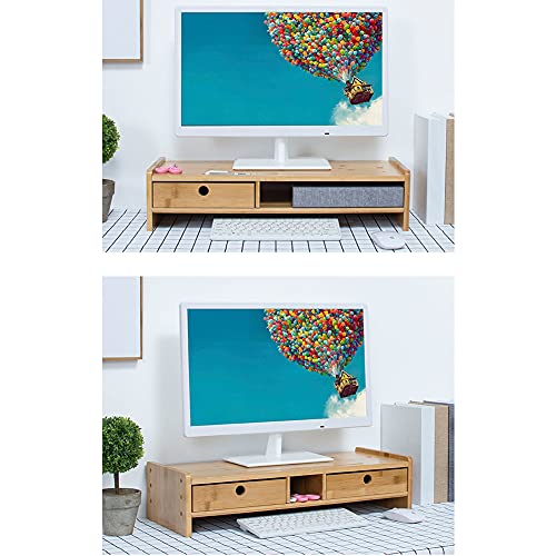 Bamboo Computer Monitor Stand Riser O8994