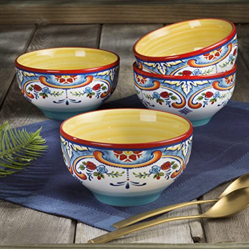 16 Piece Dinnerware Set, Service for 4, Multicolor Z805571