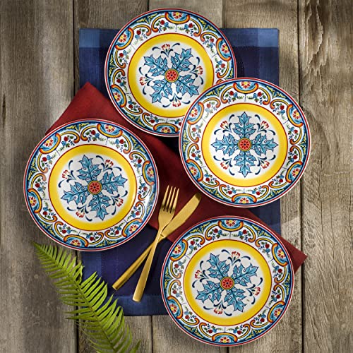 16 Piece Dinnerware Set, Service for 4, Multicolor Z805571
