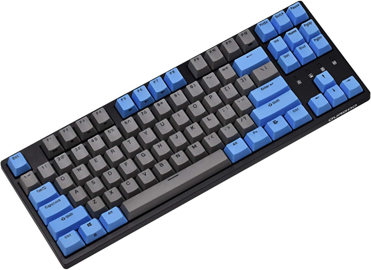 White 87 Keys Mechanical Gaming Keyboard V412