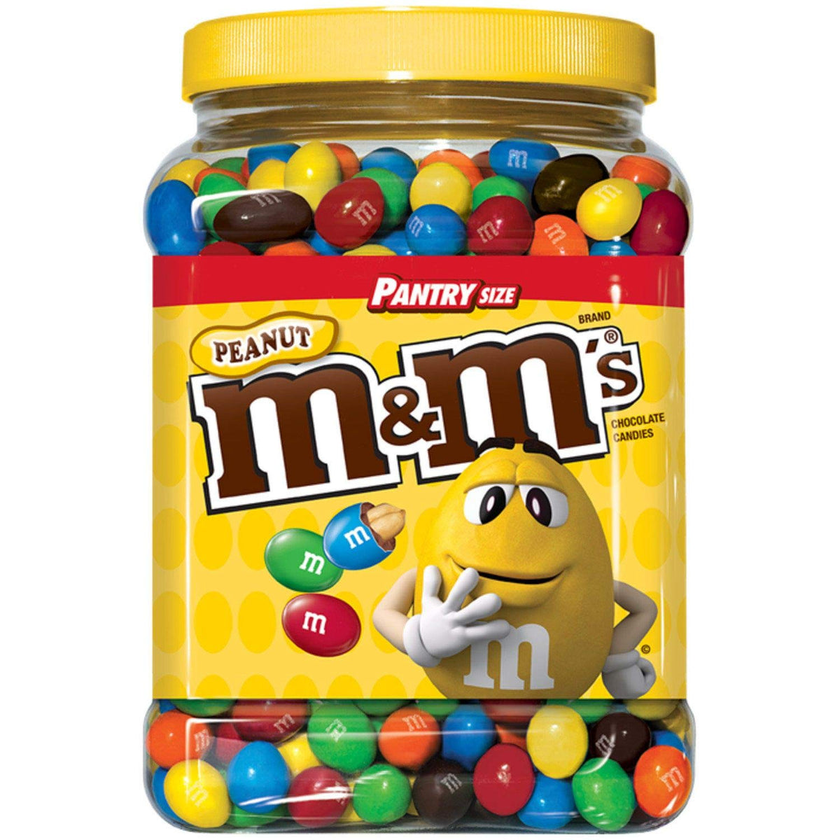 62 oz. Peanut Chocolate Candy Plastic Jar (pack of 3) N1940