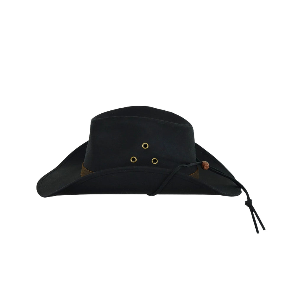 Black Waterproof Oilskin Hat L621165